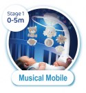 Muzyczna karuzelka 3w1 Infantino beżowa Muzyczna karuzelka 3w1 Infantino beżowa