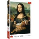Puzzle 500 elementów Mona Lisa i kot Mruczek Puzzle 500 elementów Mona Lisa i kot Mruczek