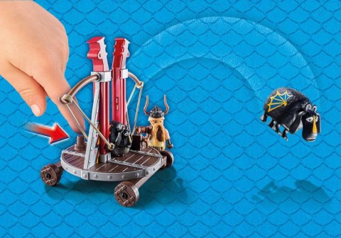 Zestaw z figurkami Dragons 9461 Pyskacz Gbur z katapultą do owiec Zestaw z figurkami Dragons 9461 Pyskacz Gbur z katapultą do owiec