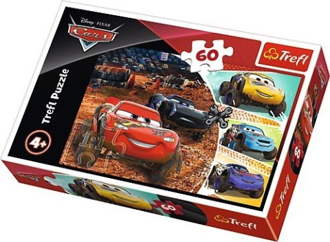 Puzzle 60 elementów - Auta 3, Zygzak McQeen z przyjaciółmi Puzzle 60 elementów - Auta 3, Zygzak McQeen z przyjaciółmi