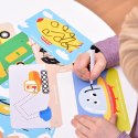 Zestaw edukacyjny Pojazdy Zabawy kreatywne z pisakiem zmazywakiem Zestaw edukacyjny Pojazdy Zabawy kreatywne z pisakiem zmazywakiem