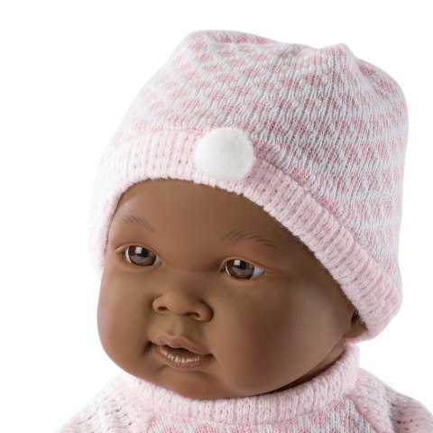Lalka bobas 45 cm różowe body ciemnoskóra Lalka bobas 45 cm różowe body ciemnoskóra