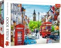 Puzzle 1000 elementów - Ulica Londynu Puzzle 1000 elementów - Ulica Londynu