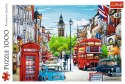 Puzzle 1000 elementów - Ulica Londynu Puzzle 1000 elementów - Ulica Londynu