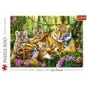 Puzzle 500 elementów - Rodzina Tygrysów Puzzle 500 elementów - Rodzina Tygrysów