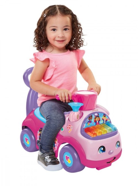 Jeździk Fisher Price Muzyczna Parada różowy Jeździk Fisher Price Muzyczna Parada różowy