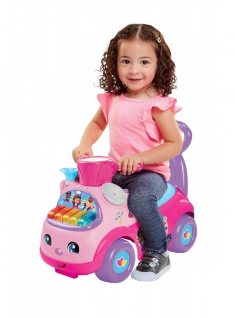 Jeździk Fisher Price Muzyczna Parada różowy Jeździk Fisher Price Muzyczna Parada różowy