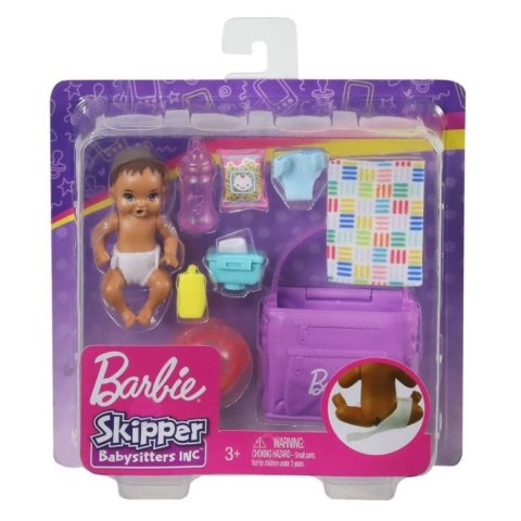 Lalka Barbie Skipper dziecko akcesoria Zmiana pieluszki Lalka Barbie Skipper dziecko akcesoria Zmiana pieluszki
