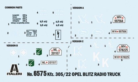 Model plastikowy Opel Blitz Radio Truck Model plastikowy Opel Blitz Radio Truck