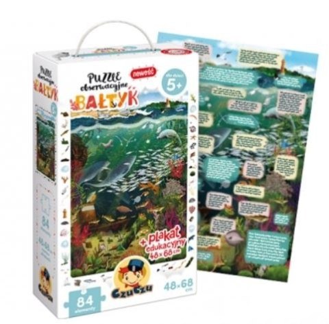 Puzzle obserwacyjne 84 elementy obserwacyjne Bałtyk Puzzle obserwacyjne 84 elementy obserwacyjne Bałtyk