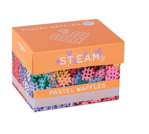 Klocki konstrukcyjne Waffle mini pastel 500 elementów Klocki konstrukcyjne Waffle mini pastel 500 elementów