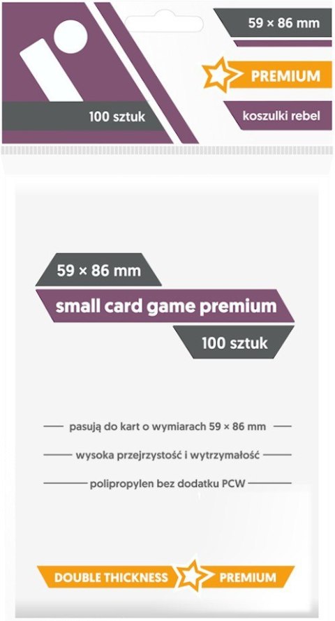 Koszulki 59 x 86mm Small Card Game Premium Koszulki 59 x 86mm Small Card Game Premium