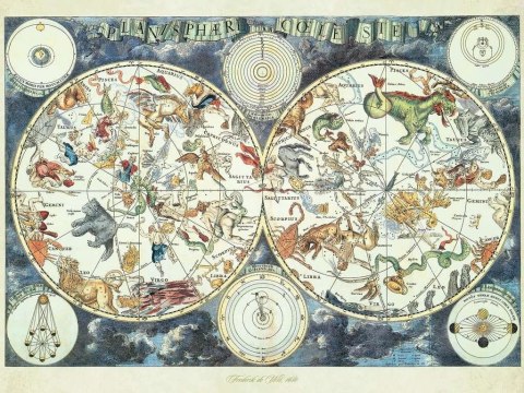 Puzzle 1500 elementów Mapa z fantastycznymi zwierzętami Puzzle 1500 elementów Mapa z fantastycznymi zwierzętami