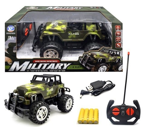 Samochód RC Jeep wojskowy z ładowarką Samochód RC Jeep wojskowy z ładowarką