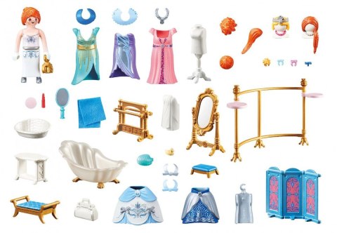 Zestaw z figurką Princess 70454 Garderoba z wanną Zestaw z figurką Princess 70454 Garderoba z wanną