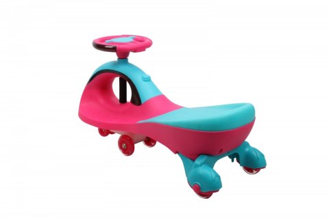 Jeździk Grawitacyjny Swing Car z muzyką i światłem róż-błękit Jeździk Grawitacyjny Swing Car z muzyką i światłem róż-błękit
