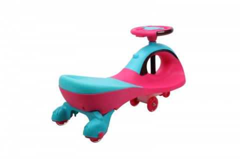 Jeździk Grawitacyjny Swing Car z muzyką i światłem róż-błękit Jeździk Grawitacyjny Swing Car z muzyką i światłem róż-błękit