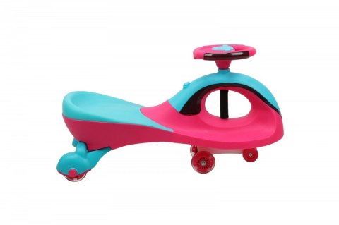 Jeździk Grawitacyjny Swing Car z muzyką i światłem róż-błękit Jeździk Grawitacyjny Swing Car z muzyką i światłem róż-błękit