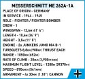 Klocki Messerschmitt Me262 A-1a Klocki Messerschmitt Me262 A-1a