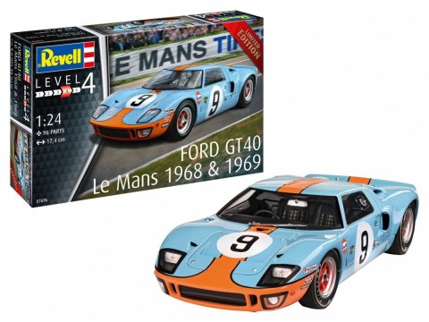 Model plastikowy Samochód 1/24 Ford GT 40 Le Mans 1968 Model plastikowy Samochód 1/24 Ford GT 40 Le Mans 1968