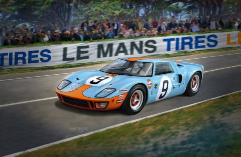 Model plastikowy Samochód 1/24 Ford GT 40 Le Mans 1968 Model plastikowy Samochód 1/24 Ford GT 40 Le Mans 1968