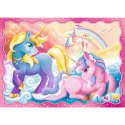 Puzzle 4w1 Jednorożce i magia Puzzle 4w1 Jednorożce i magia