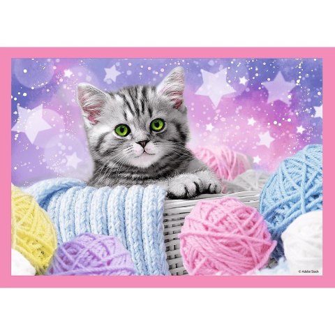 Puzzle 4w1 Zabawne kotki Puzzle 4w1 Zabawne kotki