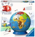 Puzzle 72 elementy 3D Kula, Dziecinny Globus Puzzle 72 elementy 3D Kula, Dziecinny Globus