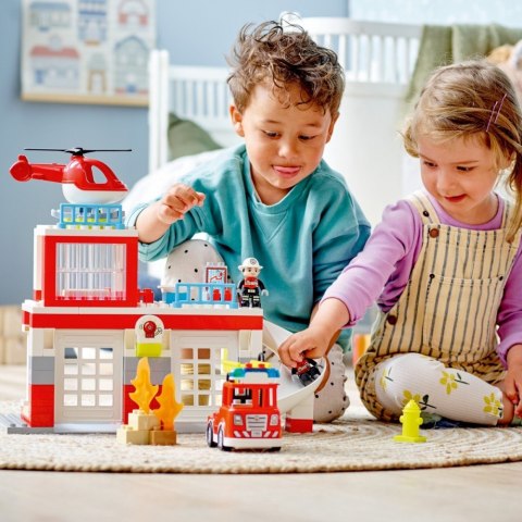 Klocki DUPLO 10970 Remiza strażacka i helikopter Klocki DUPLO 10970 Remiza strażacka i helikopter