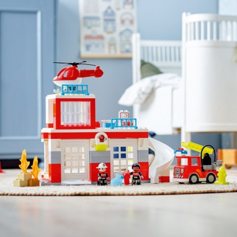 Klocki DUPLO 10970 Remiza strażacka i helikopter Klocki DUPLO 10970 Remiza strażacka i helikopter