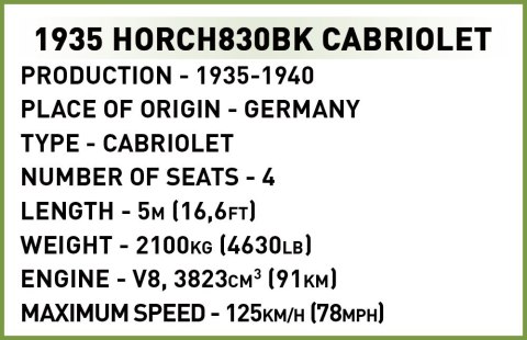 Klocki Horch830BK Cabriolet Klocki Horch830BK Cabriolet
