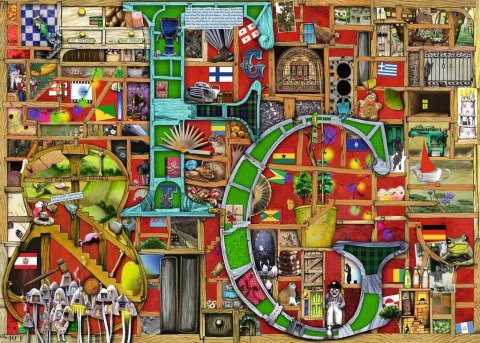 Puzzle 2D 1000 elementów Niesamowity alfabet F & G Puzzle 2D 1000 elementów Niesamowity alfabet F & G