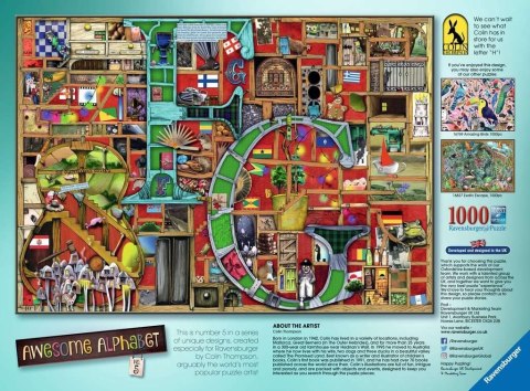 Puzzle 2D 1000 elementów Niesamowity alfabet F & G Puzzle 2D 1000 elementów Niesamowity alfabet F & G