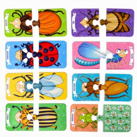 Puzzle dwuelementowe Zaprzyjaźnij się z owadami Puzzle dwuelementowe Zaprzyjaźnij się z owadami