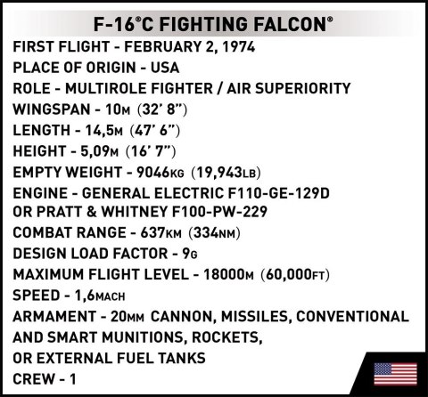 Klocki F-16C Fighting Falcon Klocki F-16C Fighting Falcon