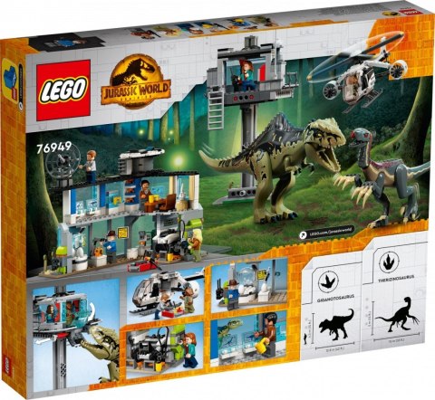 Klocki Jurassic World 76949 Atak giganotozaura i terizinozaura Klocki Jurassic World 76949 Atak giganotozaura i terizinozaura