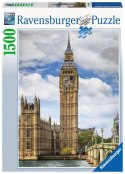 Puzzle 1500 elementów Zabawny kot na zegarze Big Ben Puzzle 1500 elementów Zabawny kot na zegarze Big Ben