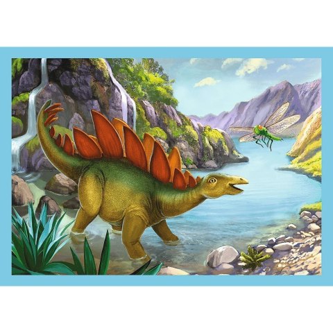Puzzle 4w1 Wyjątkowe dinozaury Puzzle 4w1 Wyjątkowe dinozaury