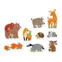 Puzzle progresywne - Zwierzątka w lesie Puzzle progresywne - Zwierzątka w lesie