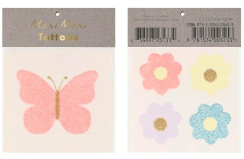 Tatuaże Motyl i kwiaty Tatuaże Motyl i kwiaty