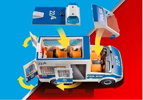 Zestaw City Action 70 899 Transporter policyjny ze światłem i dźwiękiem Zestaw City Action 70 899 Transporter policyjny ze światłem i dźwiękiem
