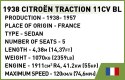 Klocki Historical Collection Citroen Traction 11CVBL Executive Edition Klocki Historical Collection Citroen Traction 11CVBL Executive Edition