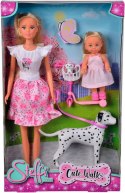 Lalki Steffi Love Steffi i Evi na spacerze z psem Lalki Steffi Love Steffi i Evi na spacerze z psem