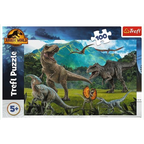 Puzzle 100 elementów Dinozaury Park Jurajski Puzzle 100 elementów Dinozaury Park Jurajski