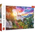 Puzzle 500 elementów Widok na zamek Neuschwanstein Niemcy Puzzle 500 elementów Widok na zamek Neuschwanstein Niemcy