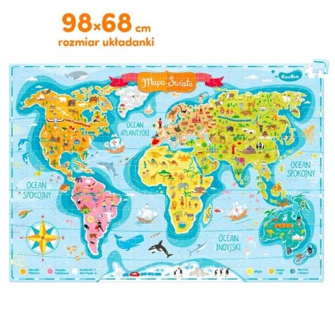 Puzzle Mapa świata 300 elementów Puzzle Mapa świata 300 elementów
