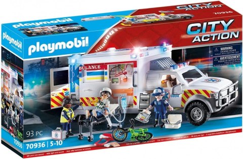Zestaw figurek City Action 70936 Ambulans pogotowia ratunkowego: US Ambulance Zestaw figurek City Action 70936 Ambulans pogotowia ratunkowego: US Ambulance