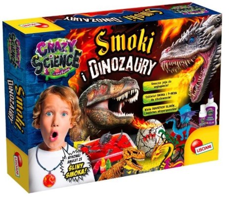Zestaw naukowy Crazy science Smoki i dinozaury Zestaw naukowy Crazy science Smoki i dinozaury