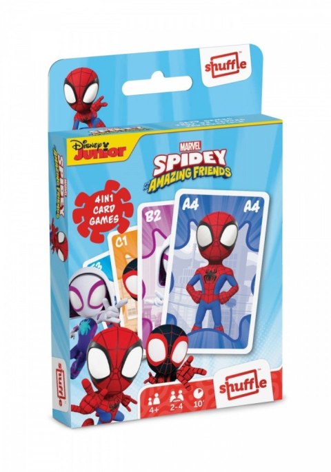 Gra karciana Shuffle Fun 4w1 Marvel Spidey i super-kumple Gra karciana Shuffle Fun 4w1 Marvel Spidey i super-kumple