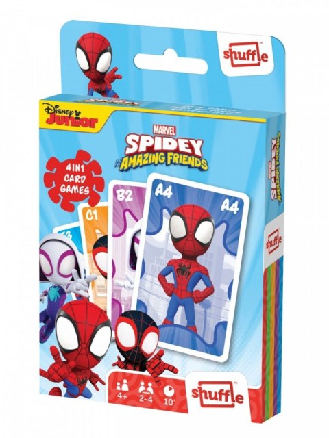 Gra karciana Shuffle Fun 4w1 Marvel Spidey i super-kumple Gra karciana Shuffle Fun 4w1 Marvel Spidey i super-kumple
